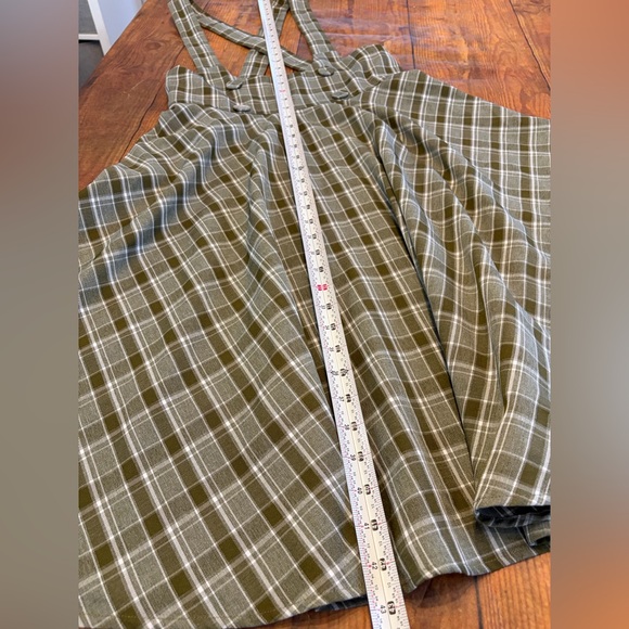 Voodoo Vixen Olive Plaid Shirt - Picture 4 of 9